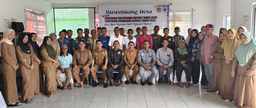 Musyawarah Desa Tentang Penetapan Penyusunan RKPdes tahun 2026 Penetapan Perubahan APBdes tahun 2025